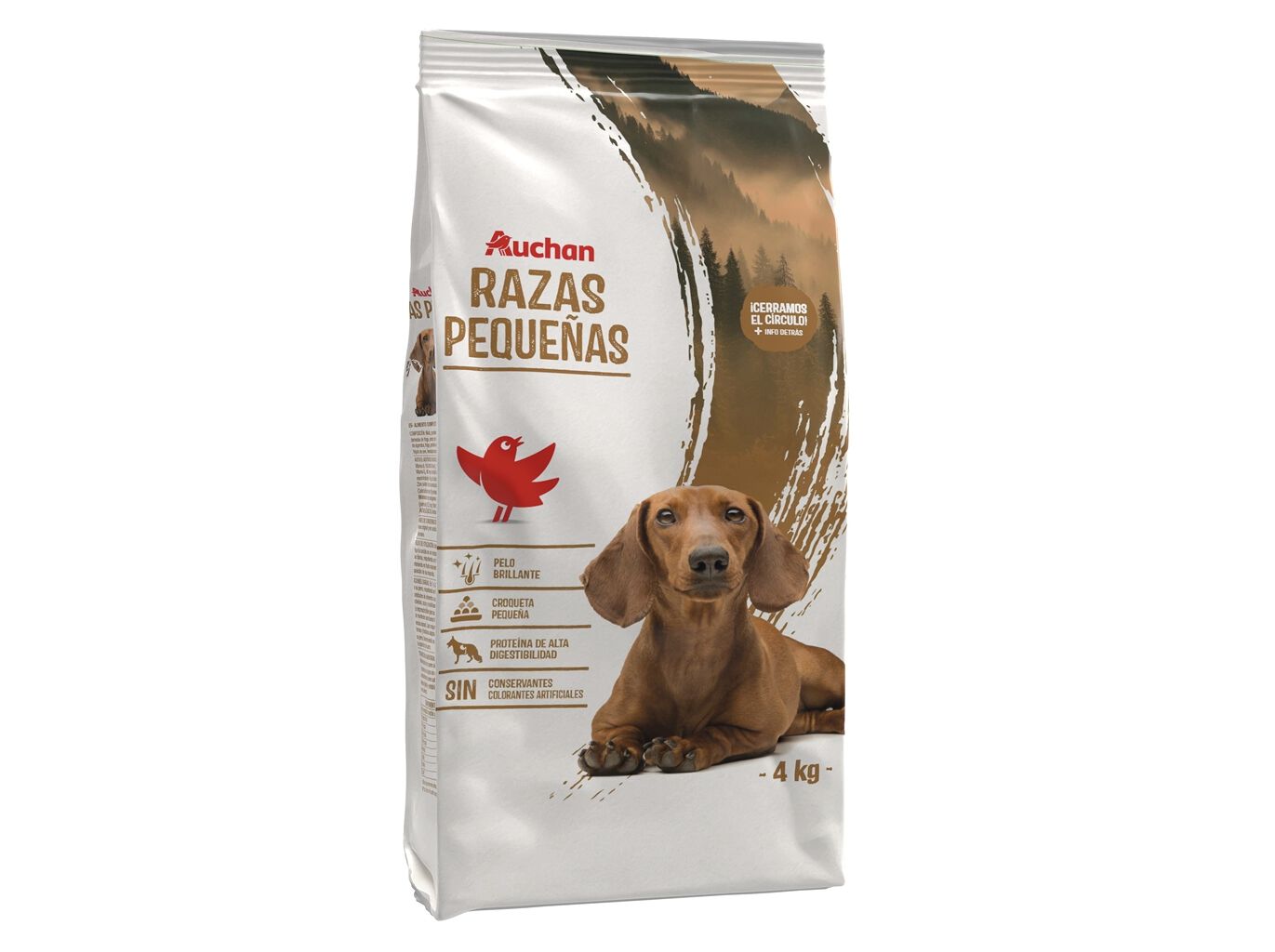 RA&Ccedil;&Atilde;O PARA C&Atilde;O AUCHAN RA&Ccedil;AS PEQUENAS COM FRANGO E ARROZ 4KG