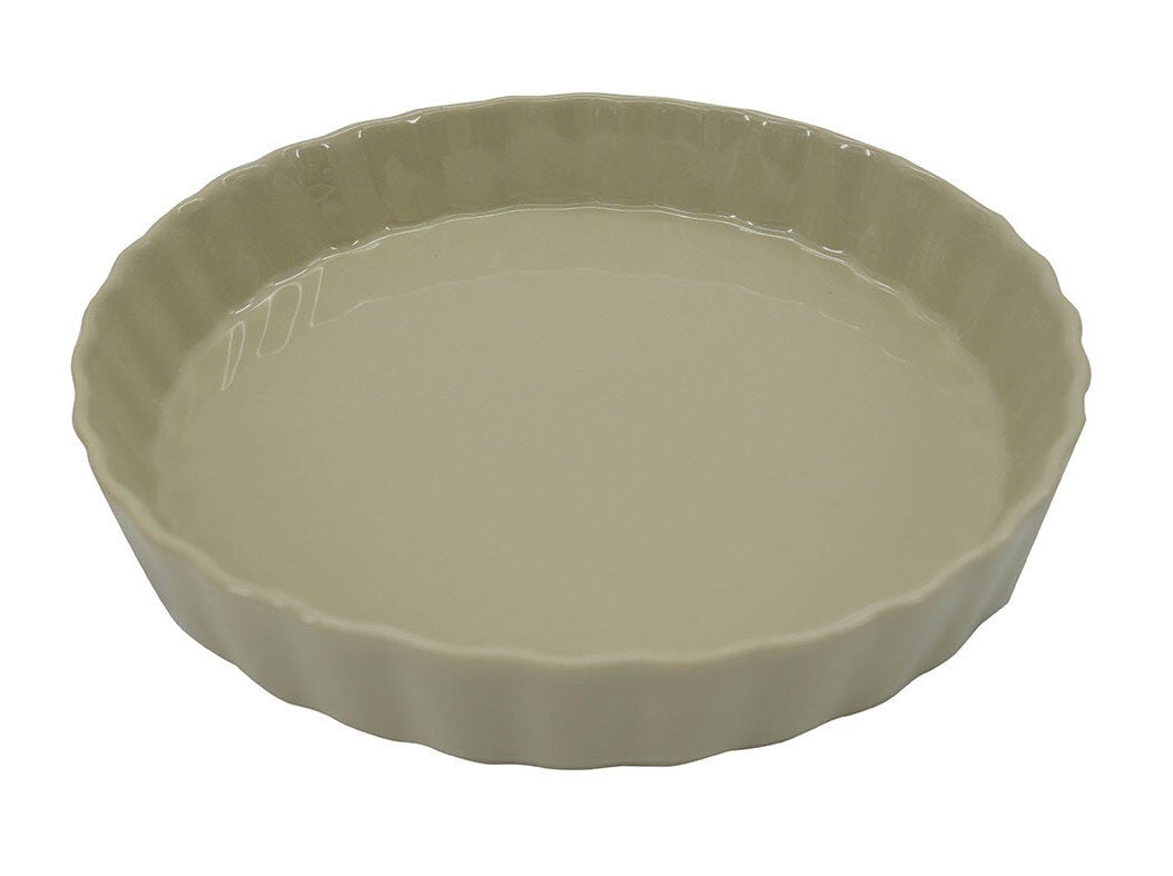 TARTEIRA EM CER&Acirc;MICA ACTUEL BEGE &Oslash;27CM