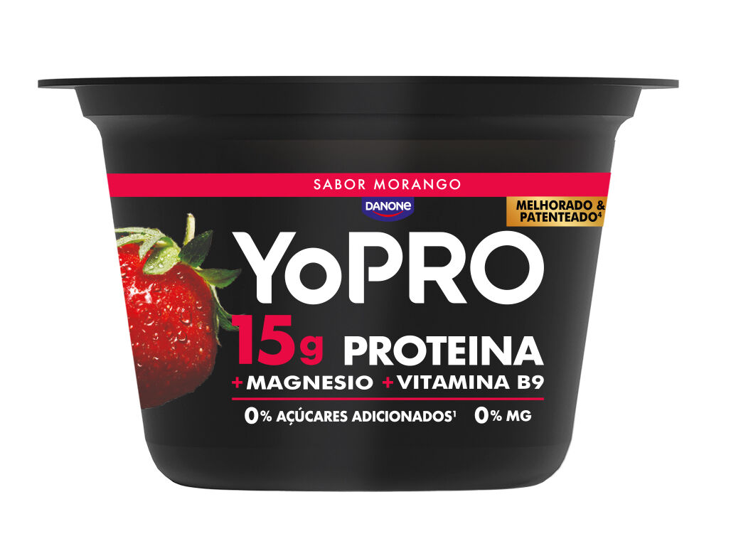 IOGURTE YOPRO S&Oacute;LIDO MORANGO 160G image number 0