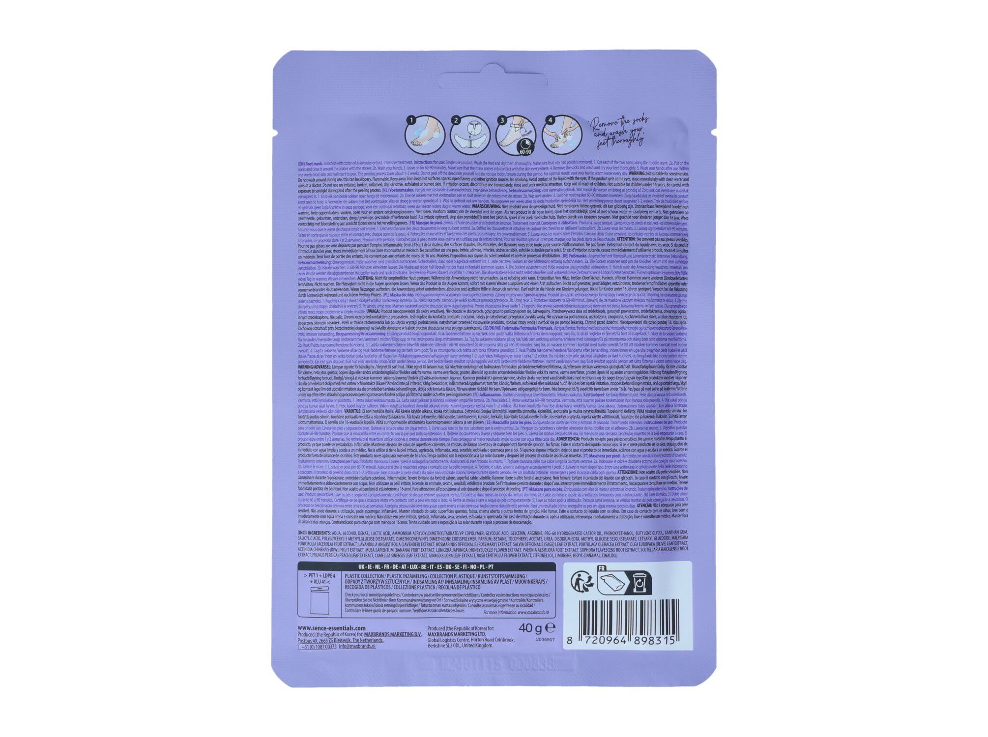 M&Aacute;SCARA P&Eacute;S SENCE ESFOLIANTE image number 2