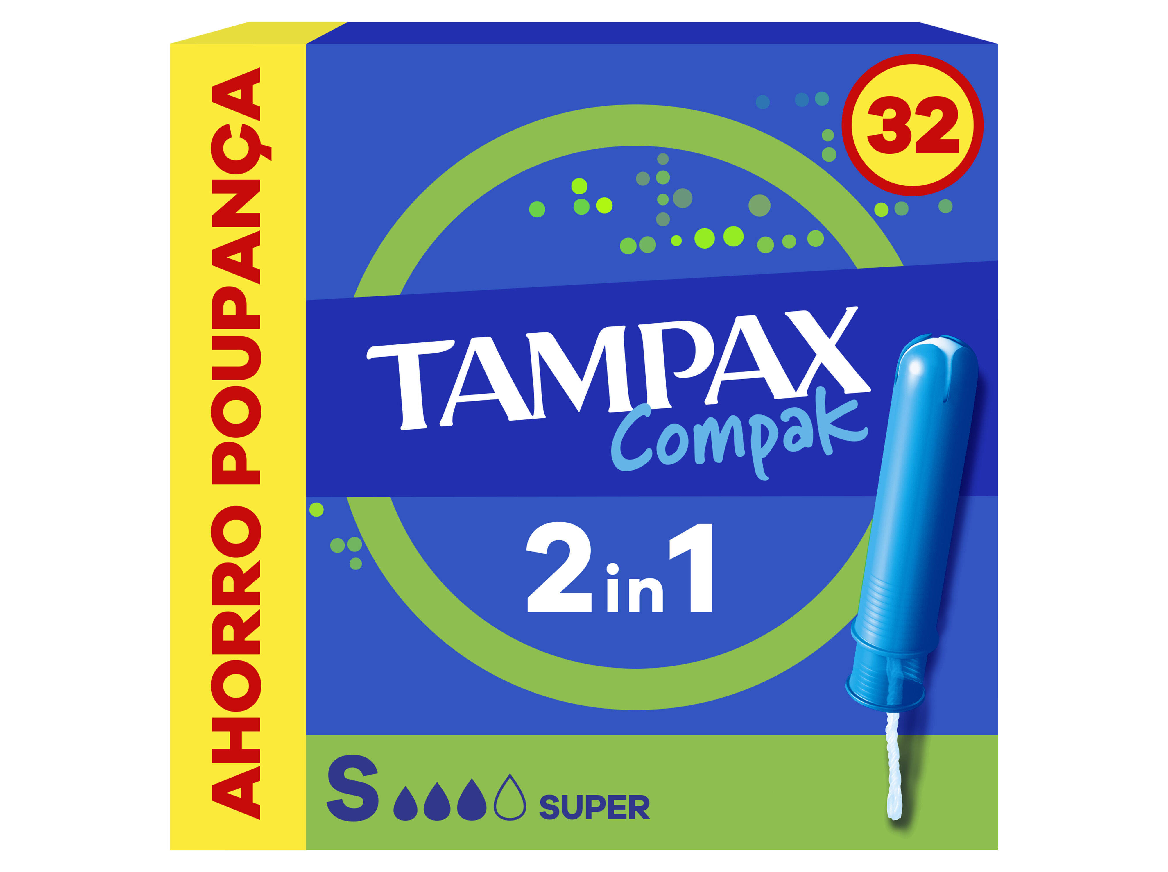 TAMP&Otilde;ES TAMPAX COMPAK SUPER 32