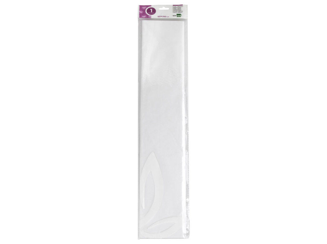 PAPEL CREPE LIDERPAPEL BRANCO CL&Aacute;SSICO 50CMX2.5M image number 0