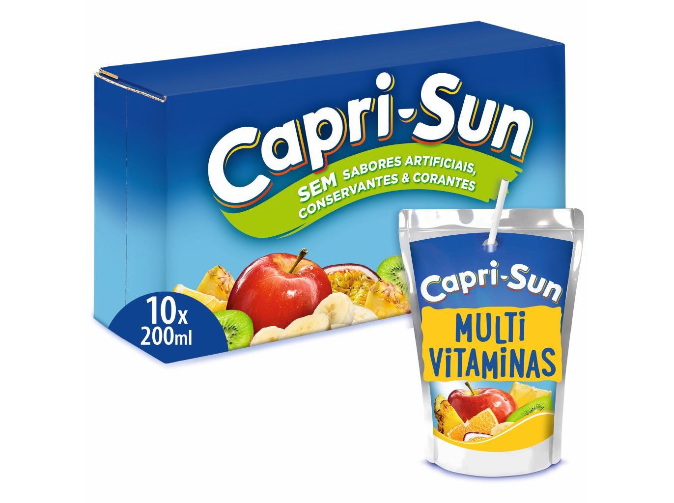 REFRIGERANTE SEM G&Aacute;S CAPRI-SUN MULTIVITAMINAS 10X0.20L image number 1
