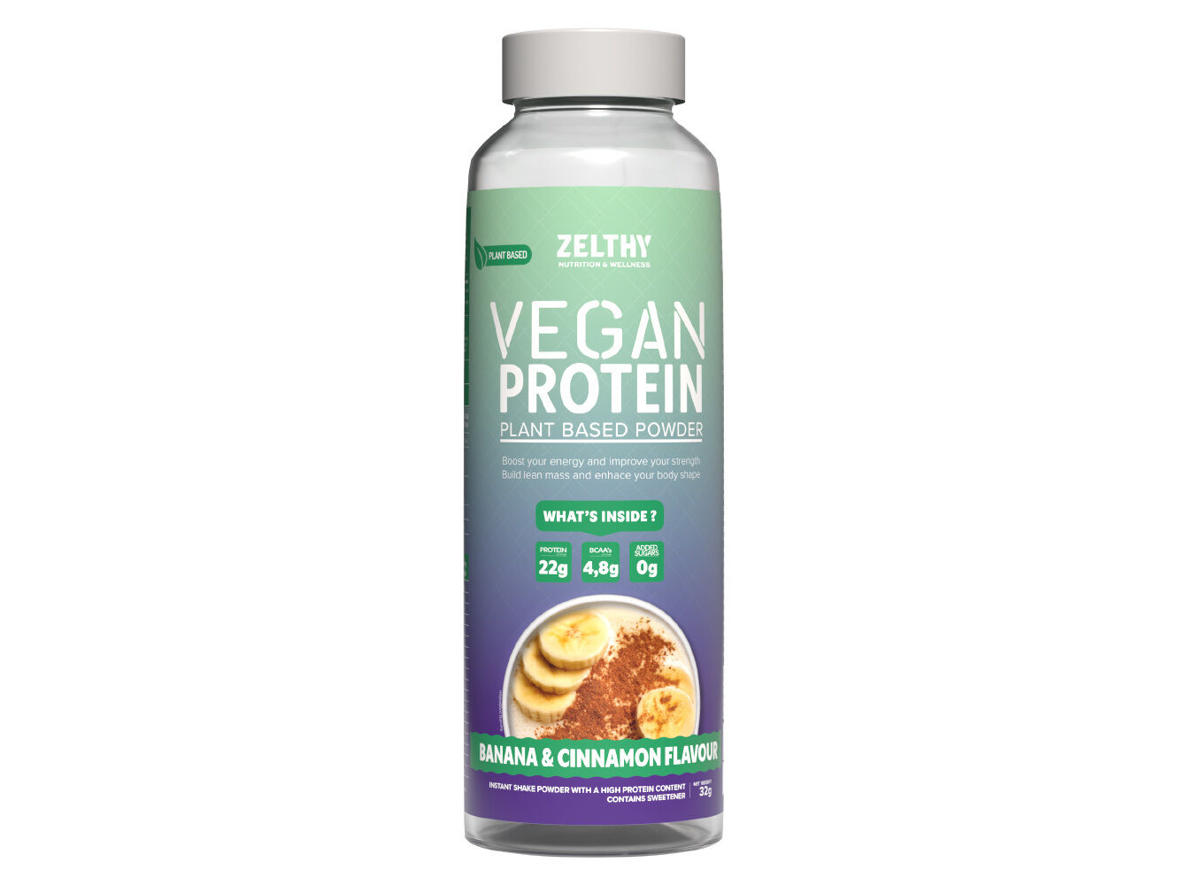 BEBIDAS COM PROTEINAS ZELTHY BANANA & CANELA 32G