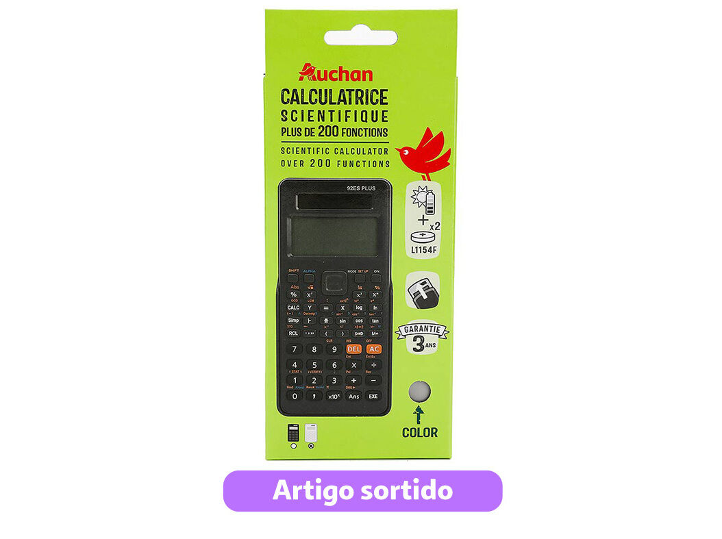 CALCULADORA CIENT&Iacute;FICA AUCHAN SLIM CORES SORTIDAS image number 2