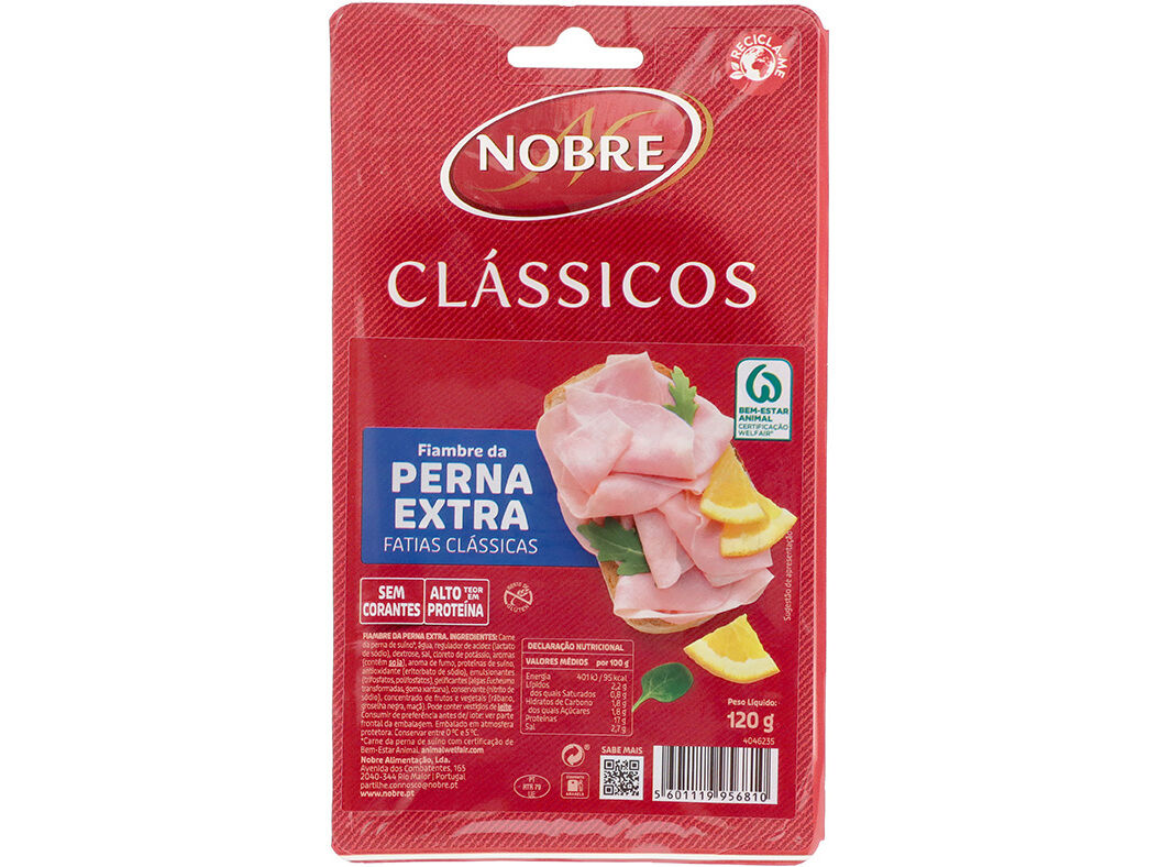 FIAMBRE PERNA EXTRA NOBRE FATIAS CL&Aacute;SSICAS 120G