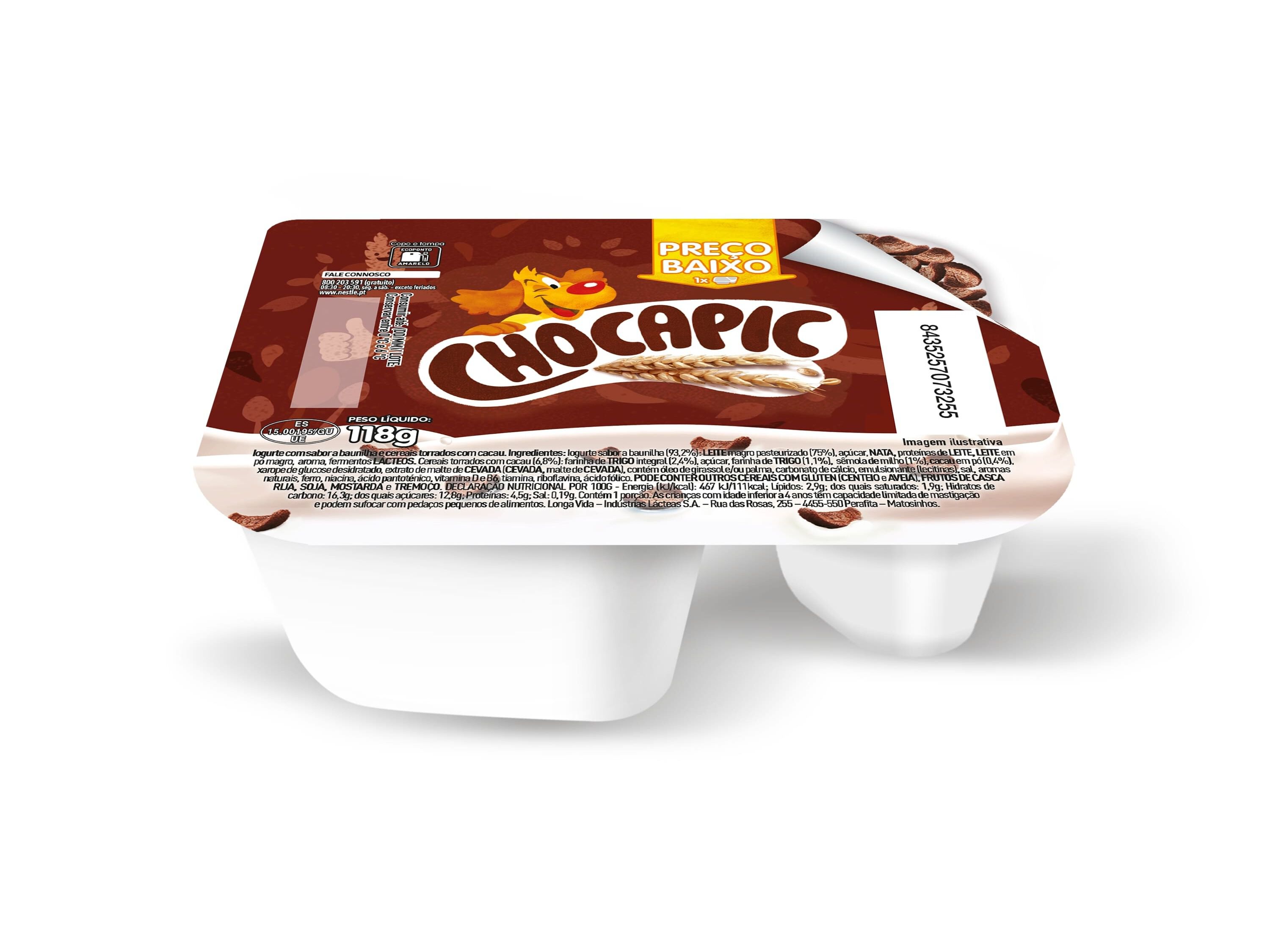 IOGURTE NESTL&Eacute; CHOCAPIC BAUNILHA 118G image number 1