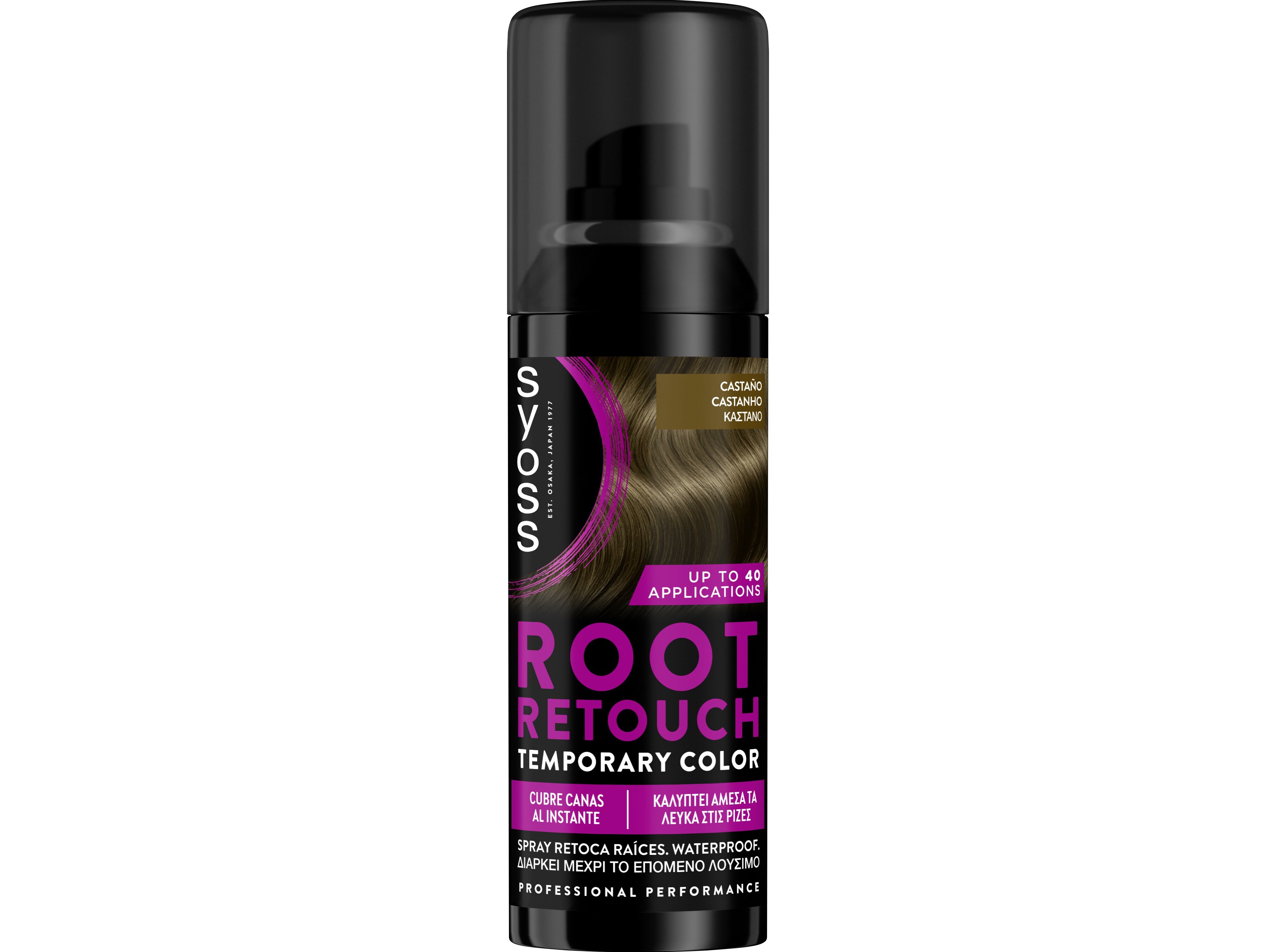 COLORA&Ccedil;AO SYOSS ROOT RETOUCHER CASTANHO