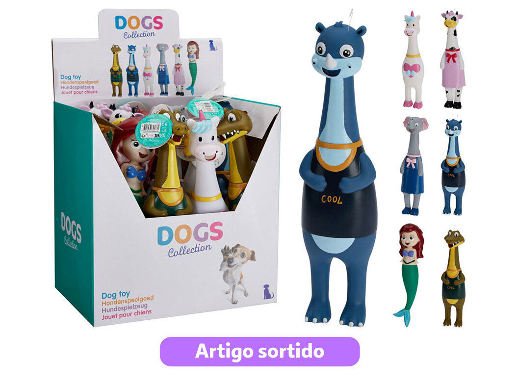 BRINQUEDO PARA C&Atilde;O DOGS COLLECTION VINIL FANTASIA 32CM MODELOS SORTIDOS image number 0