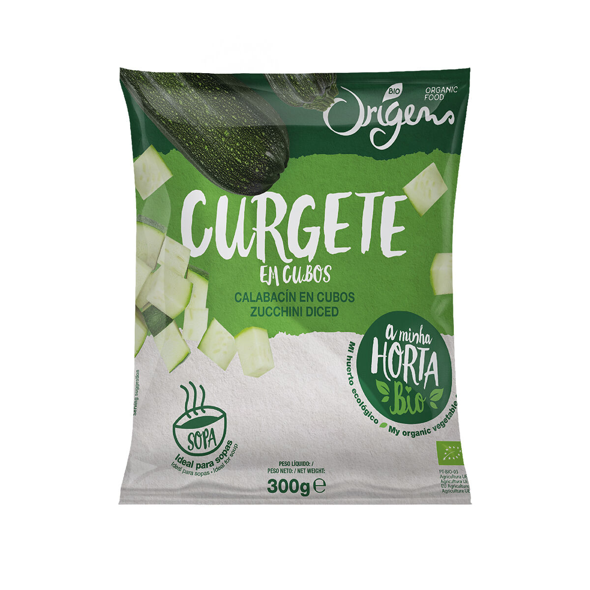 CURGETE ORIGENS BIO CUBOS CONGELADO 300G image number 1