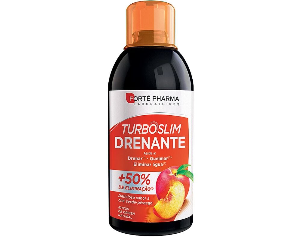 SUPLEMENTO TURBOSLIM DRENANTE CH&Aacute; VERDE E PESSEGO 0.5L image number 0