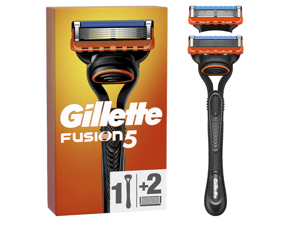 M&Aacute;QUINA DE BARBEAR COM 1 RECARGAS DE L&Acirc;MINAS FUSION5 GILLETTE image number 0