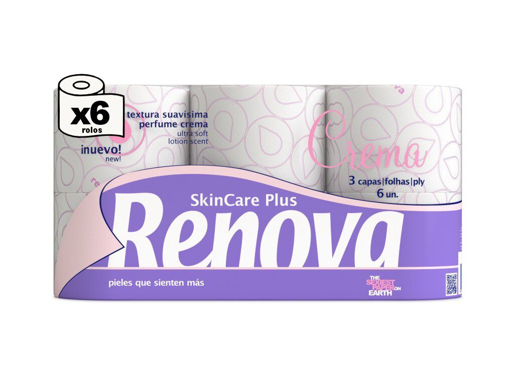 PAPEL HIGI&Eacute;NICO RENOVA PREFUME CREME 3F 6R image number 0