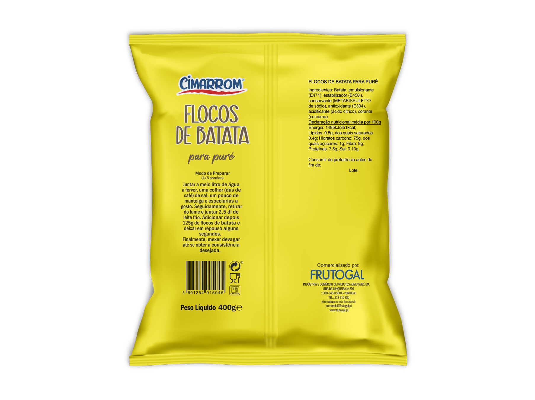 FLOCOS CIMARROM DE BATATA 400G image number 1