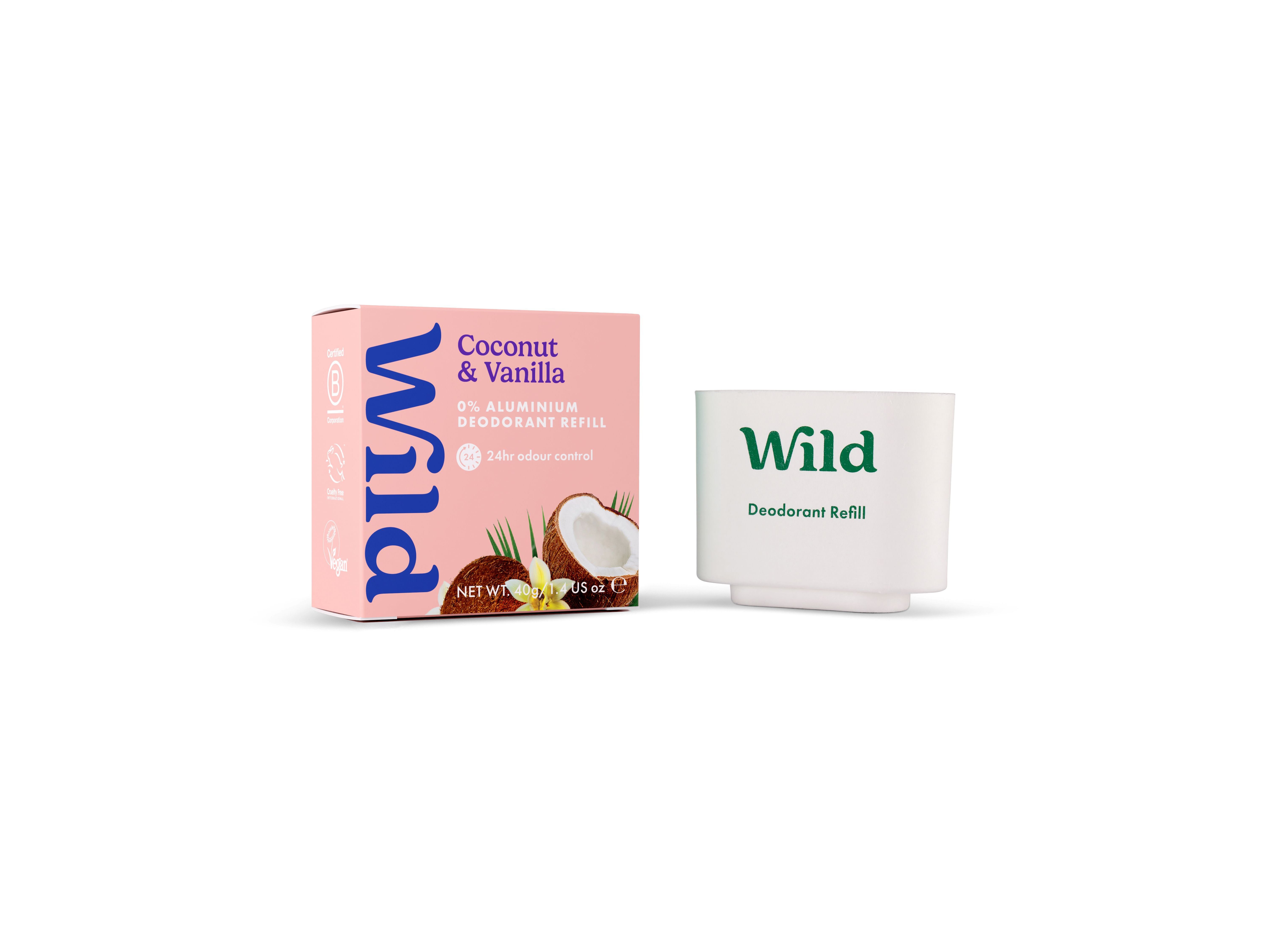 DESODORIZANTE WILD COCO BAUNILHA RECARGA 40G image number 0