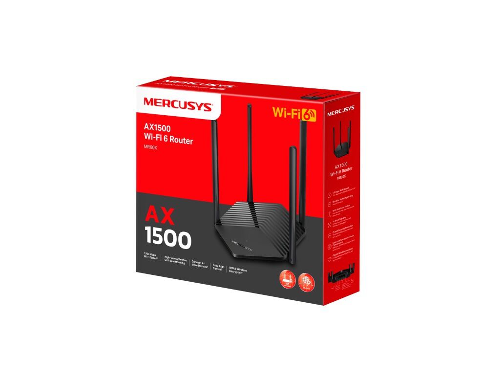 ROUTER DUALBAND WIFI 6 MERCUSYS AX1500 MR60X image number 3