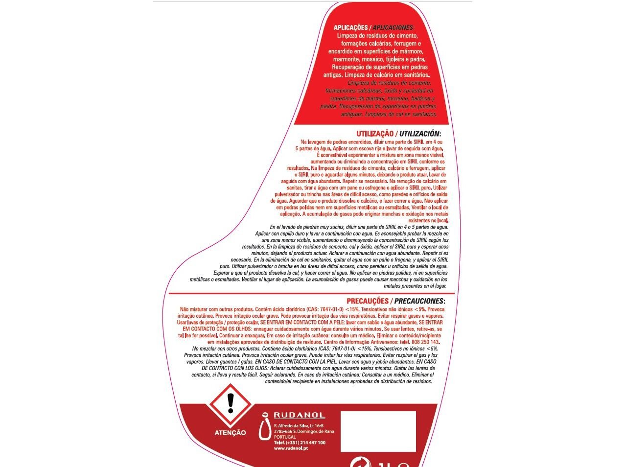 DESINCRUSTANTE SIRIL 1L image number 1