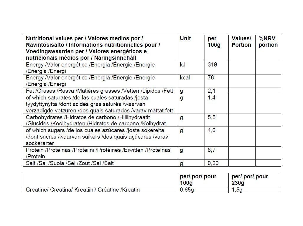 SOBREMESA LACTEA EHRMANN PROT+CREATINA CHOCOLATE BRANCO 230G image number 1