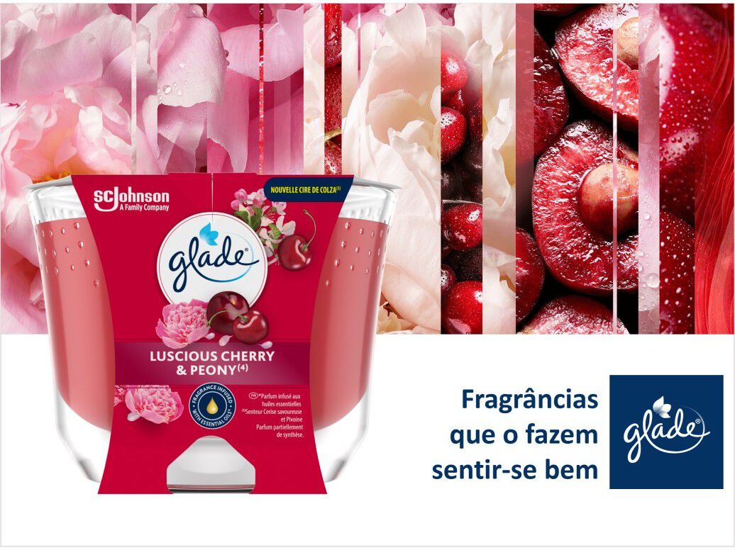 VELA LONGA DURA&Ccedil;&Atilde;O GLADE CHERRY & PEONY 204G image number 2