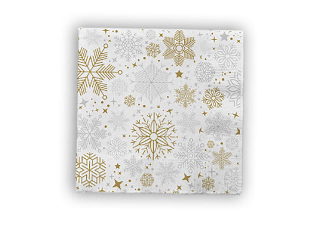 GUARDANAPOS GOLD&SILVER ACTUEL 20 UNIDADES 33X33CM image number 0