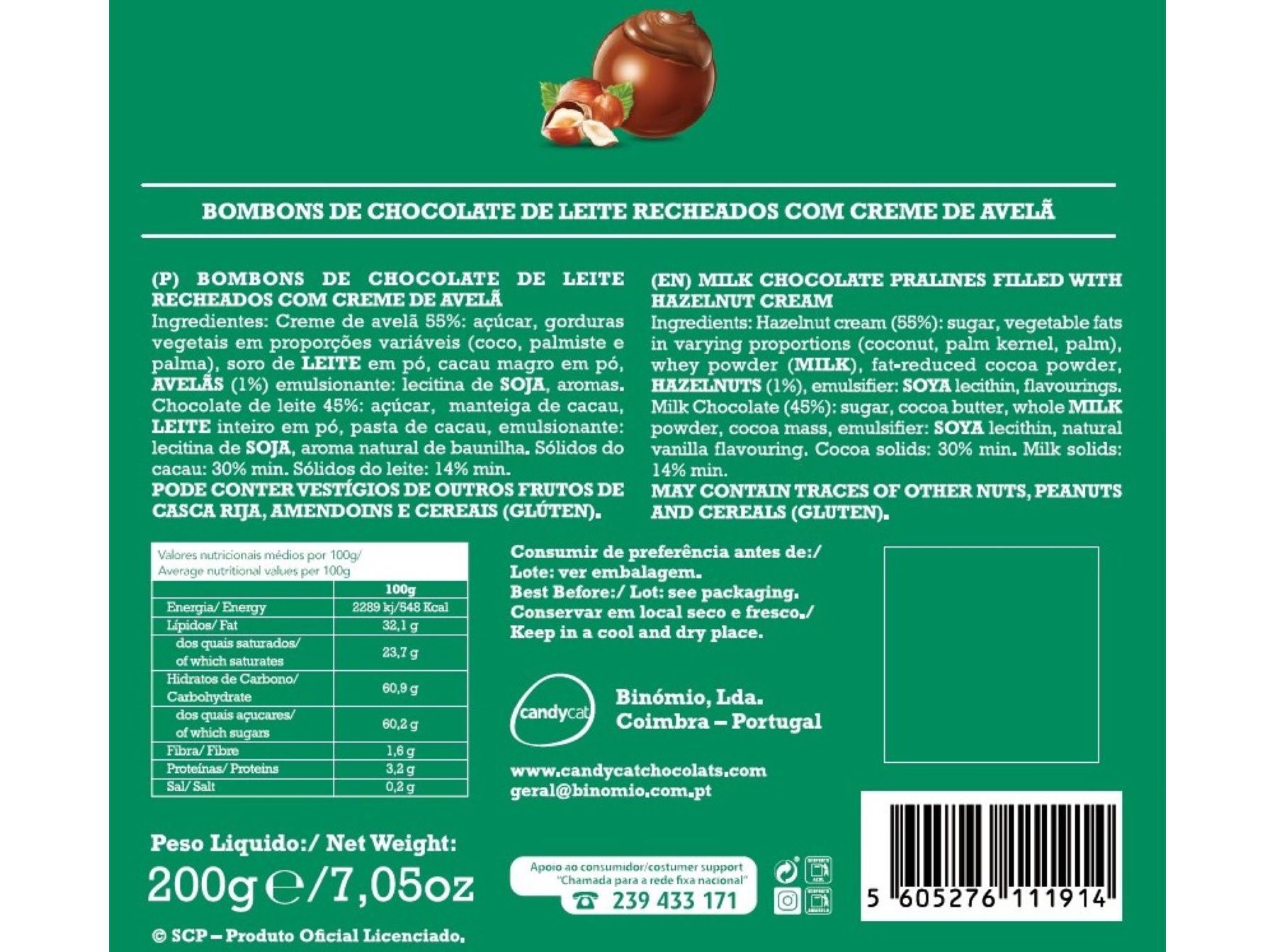 BOMBONS CANDYCAT SPORTING 200G image number 1