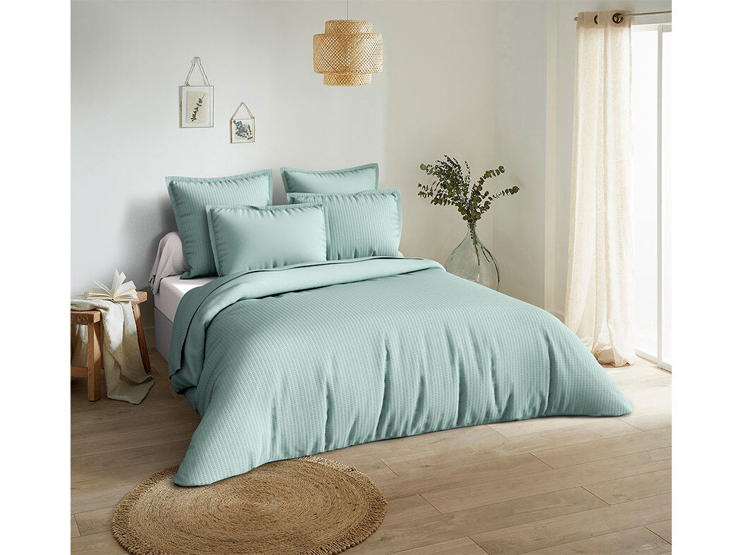 CAPA EDRED&Atilde;O ACTUEL POLI REC JADEITE 240X220CM