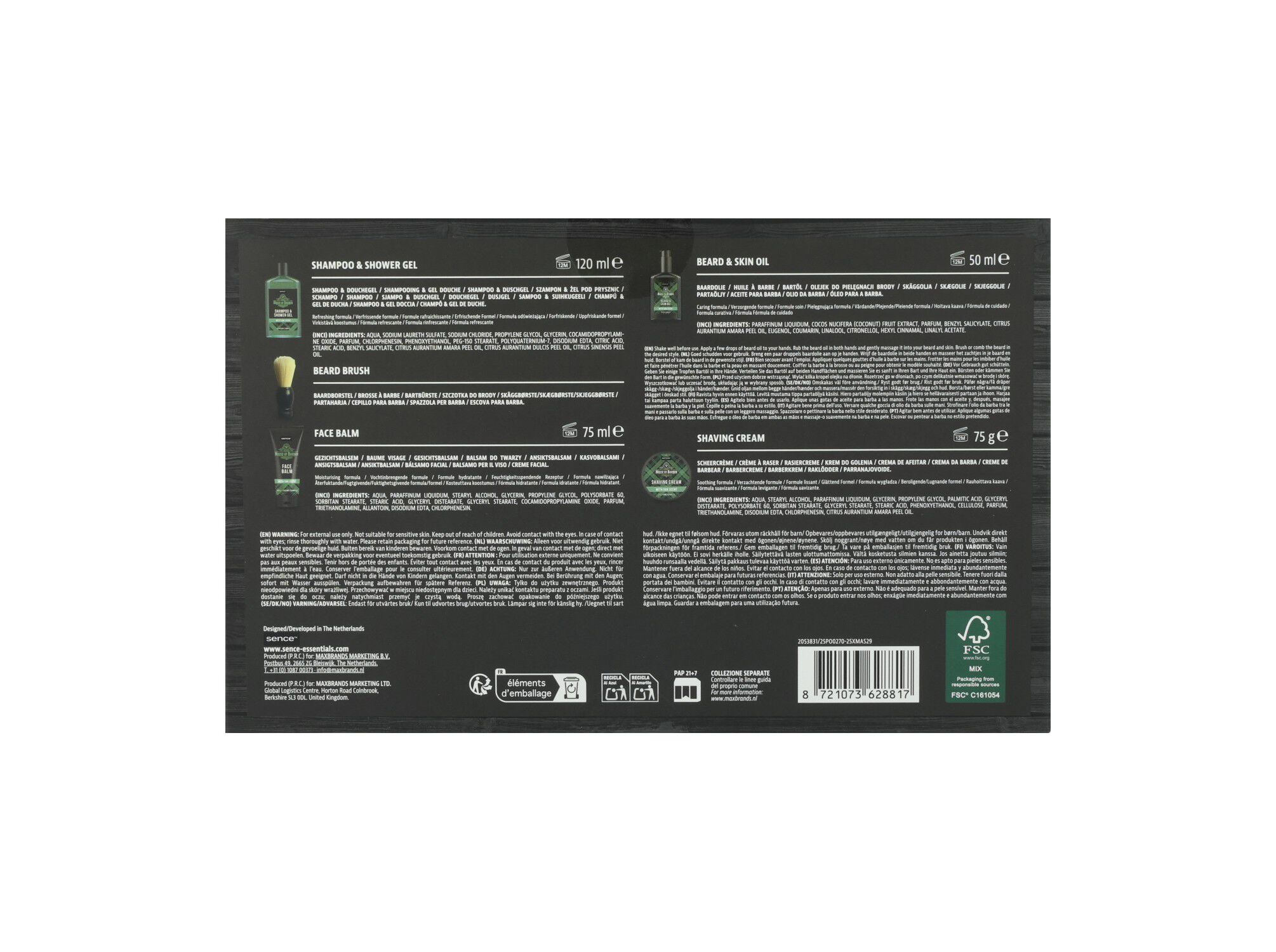 CONJUNTO HOMEM SENCE CUIDADO CORPO HOUSE OF BARBER image number 2