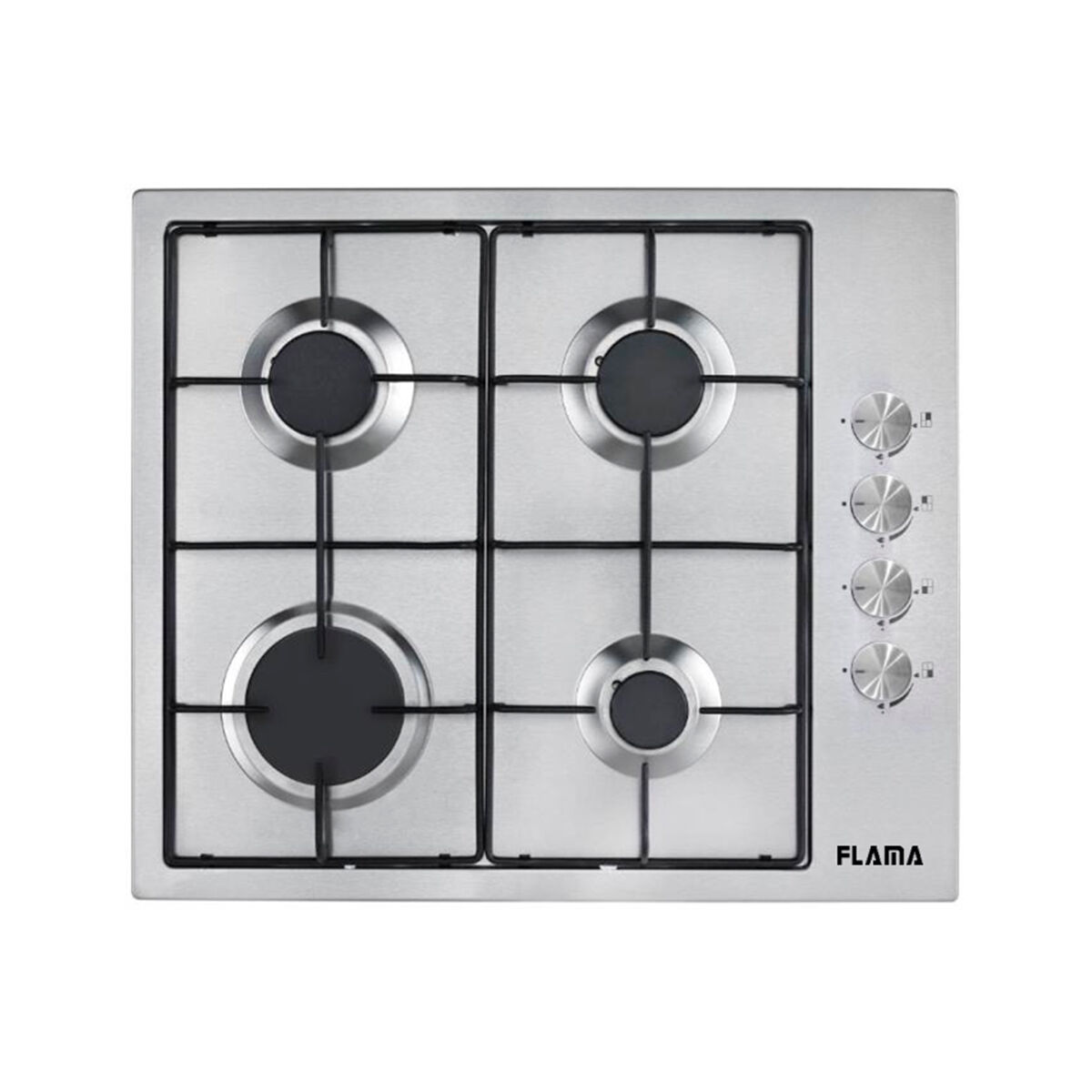 PLACA A G&Aacute;S NATURAL FLAMA 9005FL INOX 60CM