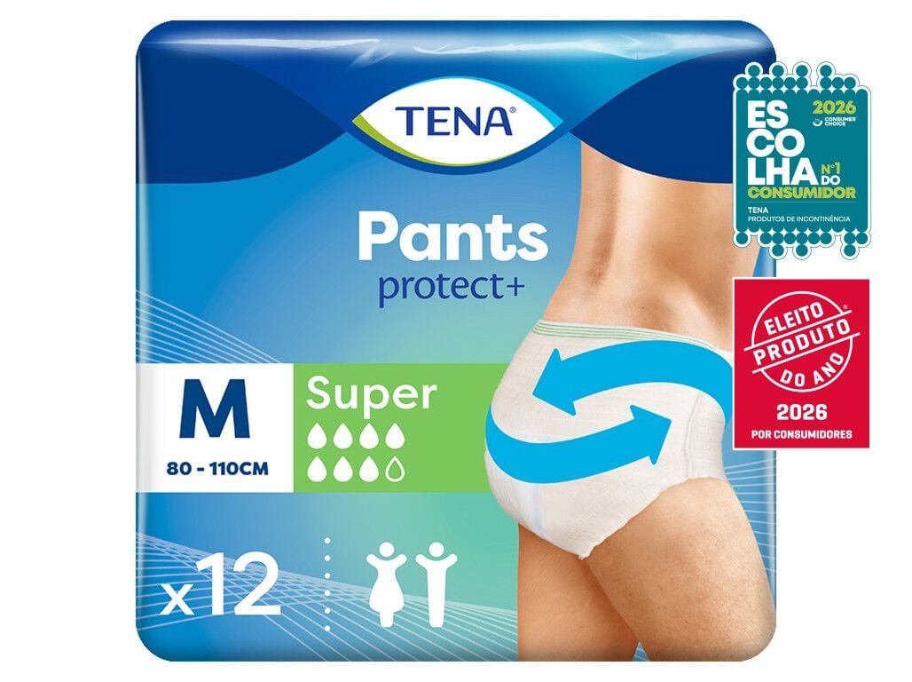 CUECAS INCONTIN&Ecirc;NCIA TAMANHO M TENA PANTS SUPER 12 UN