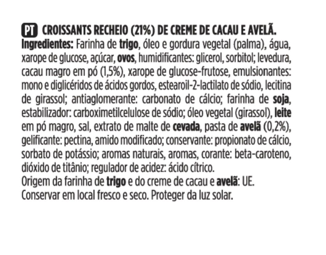 CROISSANT AURORA RECHEADO CACAU AVEL&Atilde; 304G image number 1