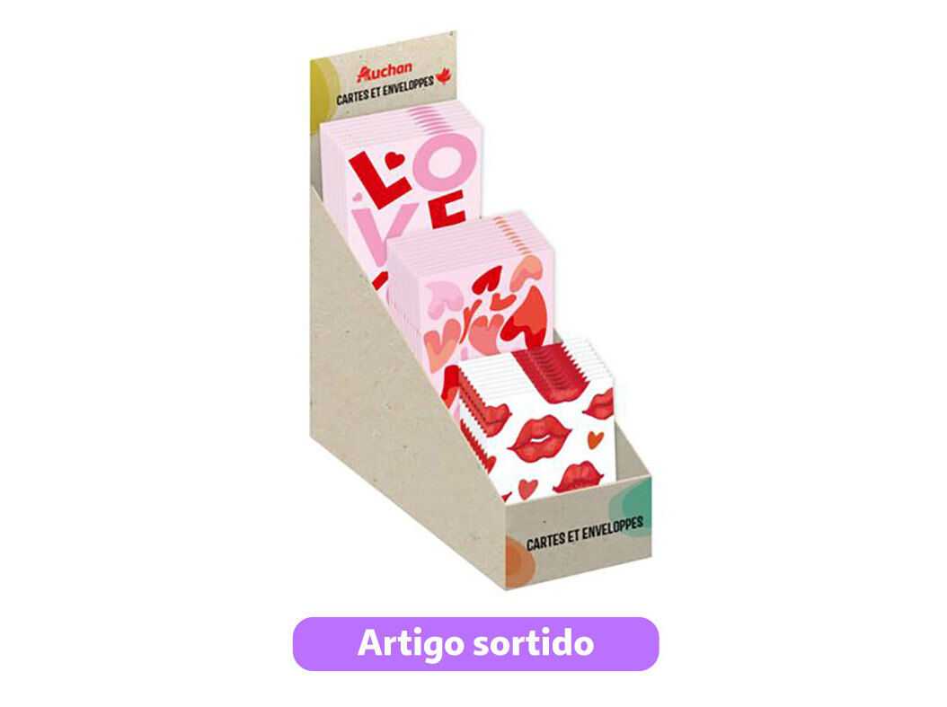 CART&Atilde;O DE ANIVERS&Aacute;RIO AUCHAN CLASSICO COM ENVELOPE MODELOS SORTIDOS image number 0