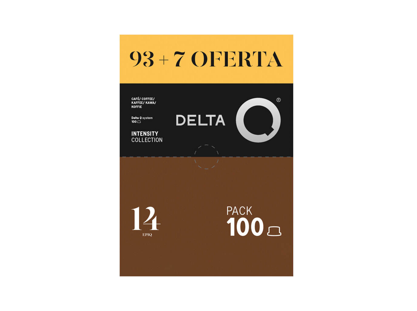 C&Aacute;PSULAS CAF&Eacute; DELTA Q EPIQ 93 UN + 7 UN OFERTA