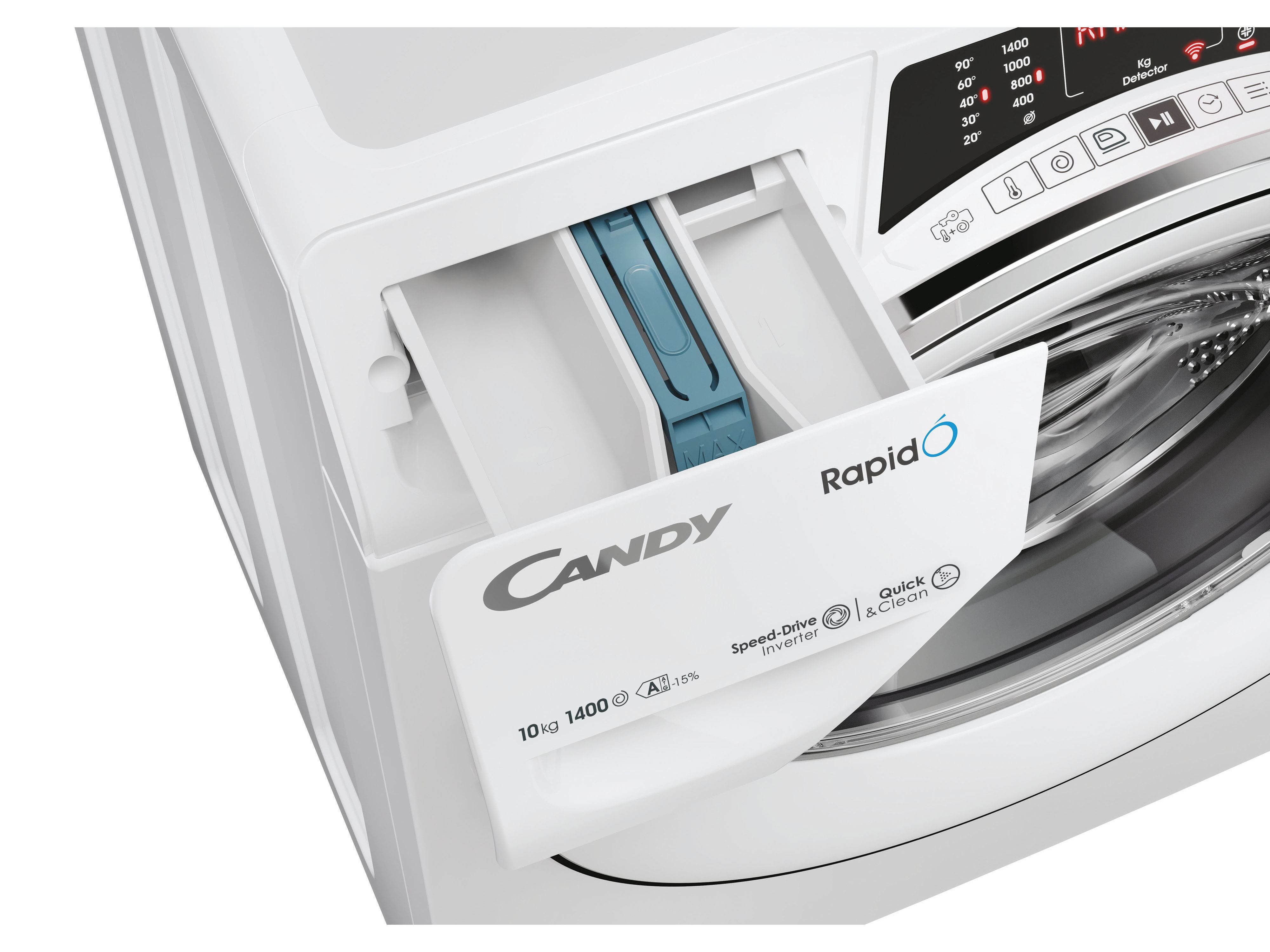 M&Aacute;QUINA LAVAR ROUPA CANDY RO 4106DWMC7/1-S - BRANCO A 10KG image number 7