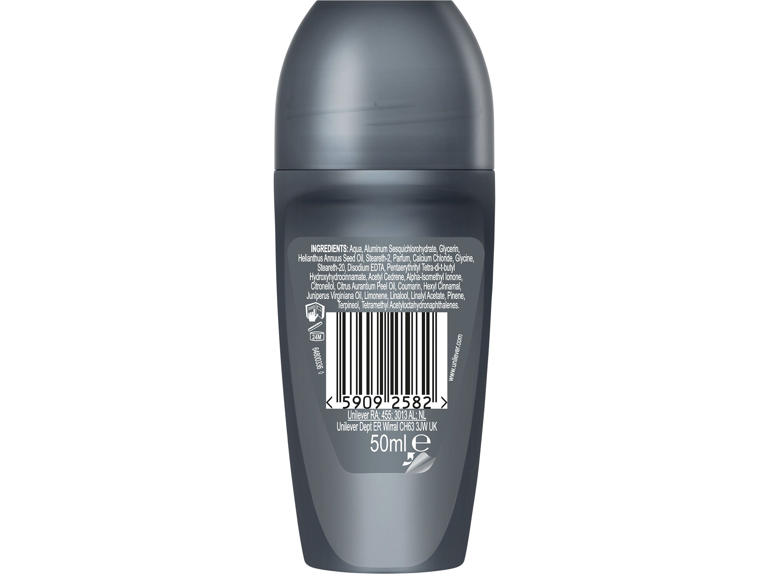 DEO ROLL-ON DOVE MEN CLEAN COMFORT 72H 50ML image number 1