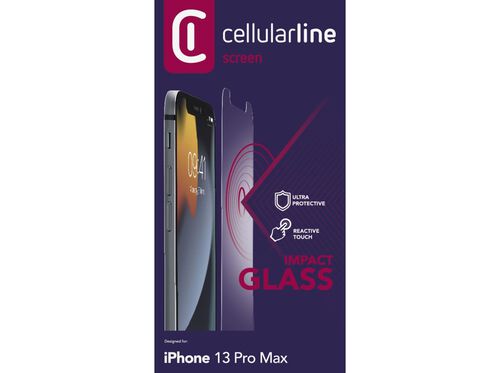 PROTECTOR ECRA VT CELLULARLINE IPHONE 13 PRO MAX IMPACT GLASS