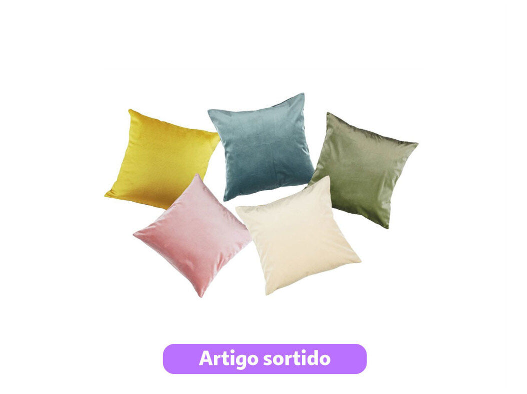 ALMOFADA NAMPULA 43X43 CM CORES SORTIDAS