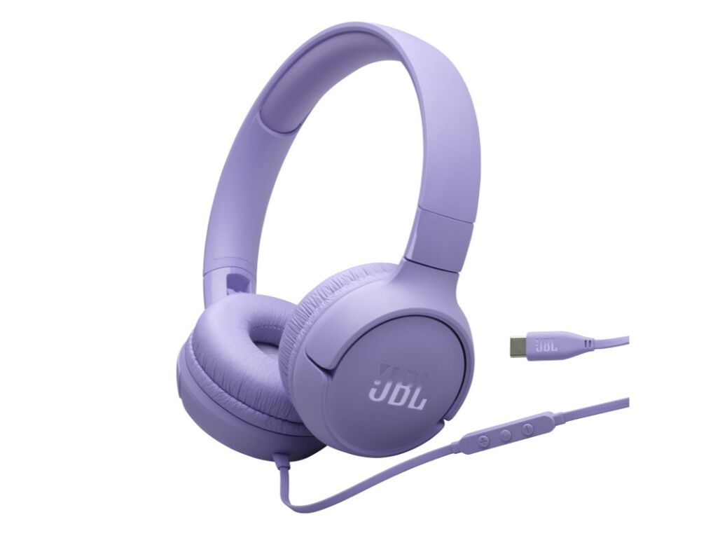 AUSCULTADORES COM FIO JBL TUNE 520C ROXO image number 0