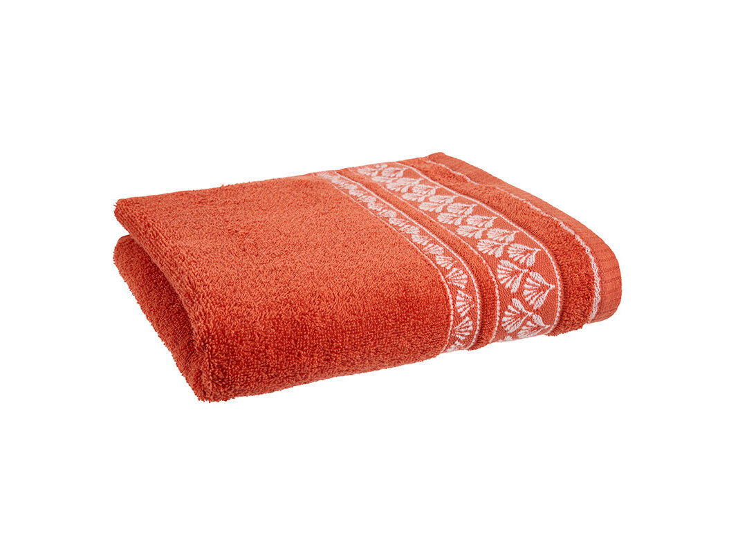 TOALHETE TURCO BARRA ACTUEL TERRACOTA 450G 30X50