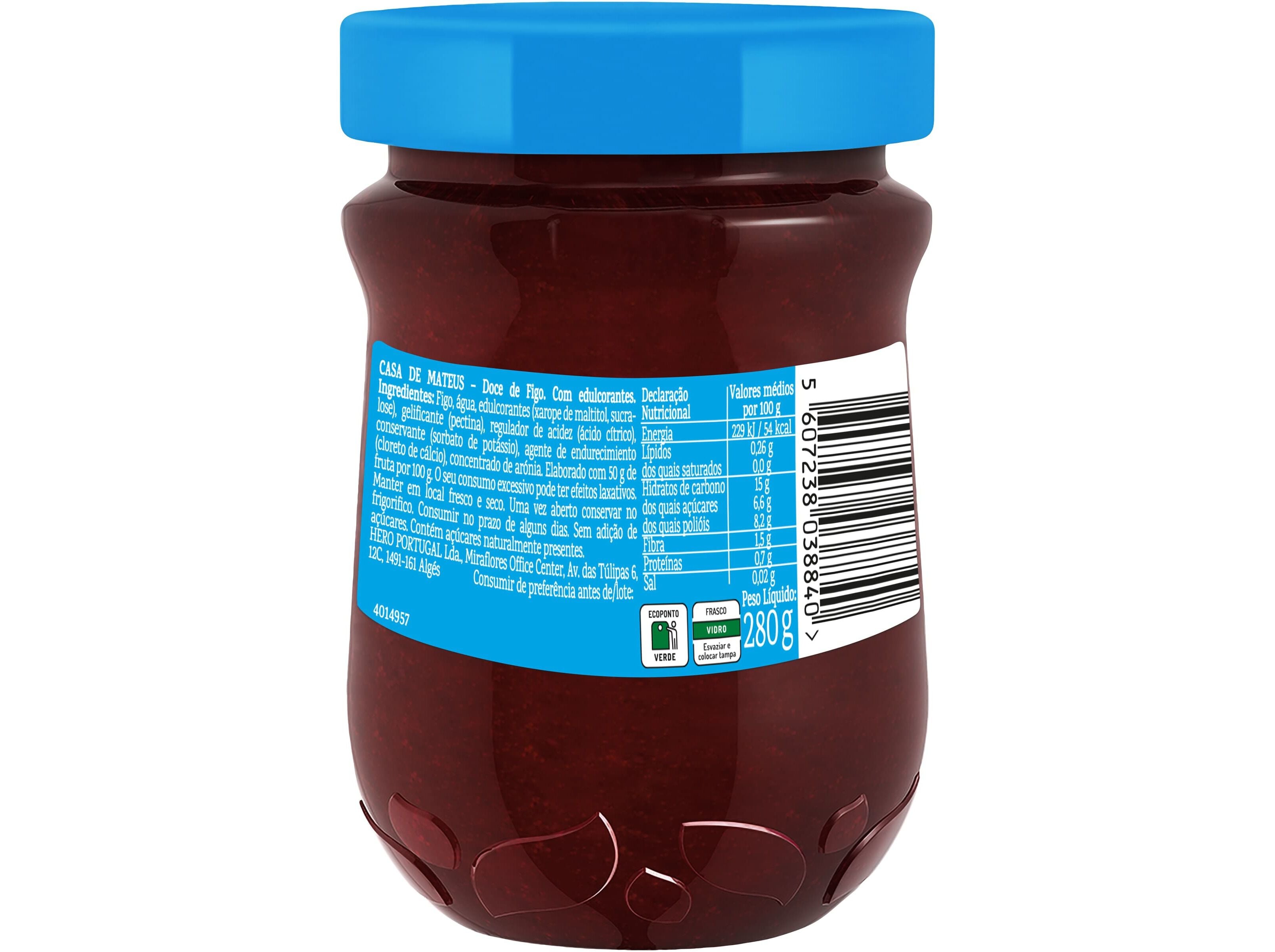 DOCE CASA DE MATEUS DOCE FIGO 0% A&Ccedil;UCARES 280G image number 1