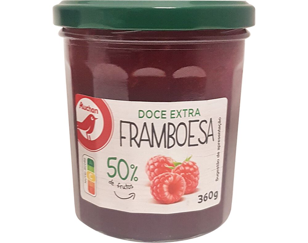 DOCE AUCHAN EXTRA 50% FRUTOS FRAMBOESA 360G