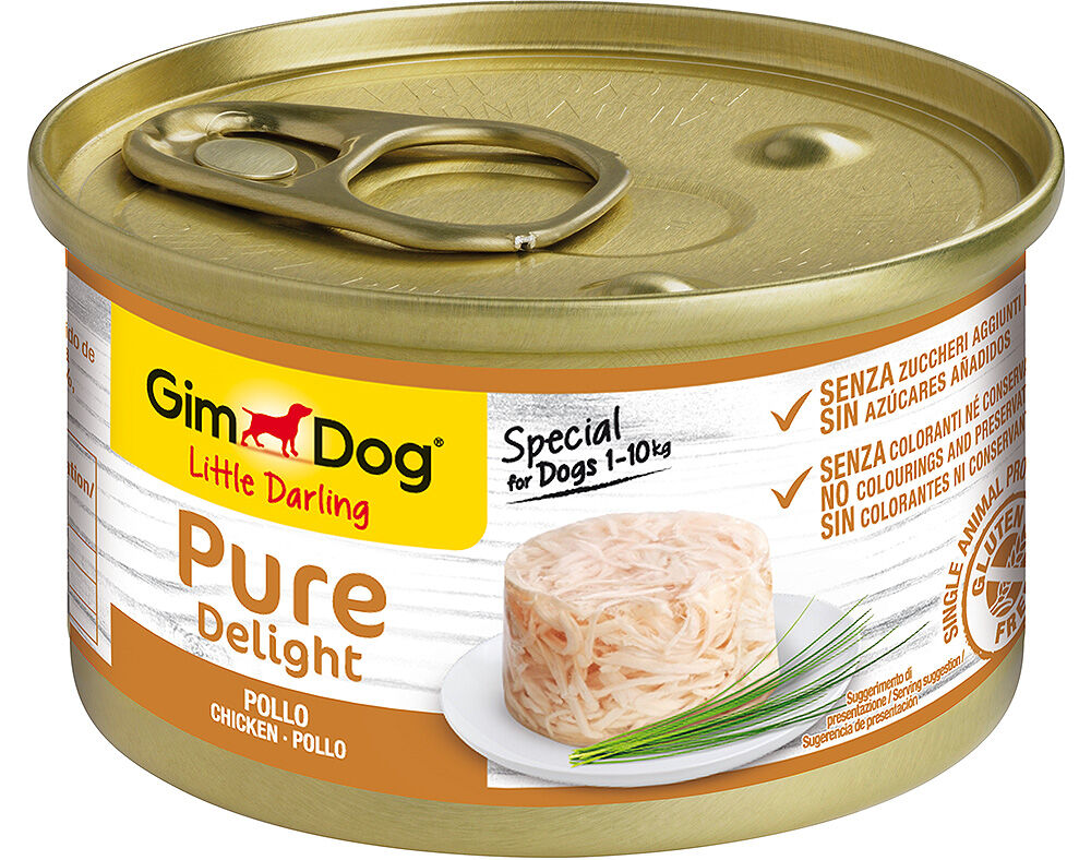 COMIDA H&Uacute;MIDA PARA C&Atilde;O GIMDOG DELIGHT COM FRANGO 150G image number 0