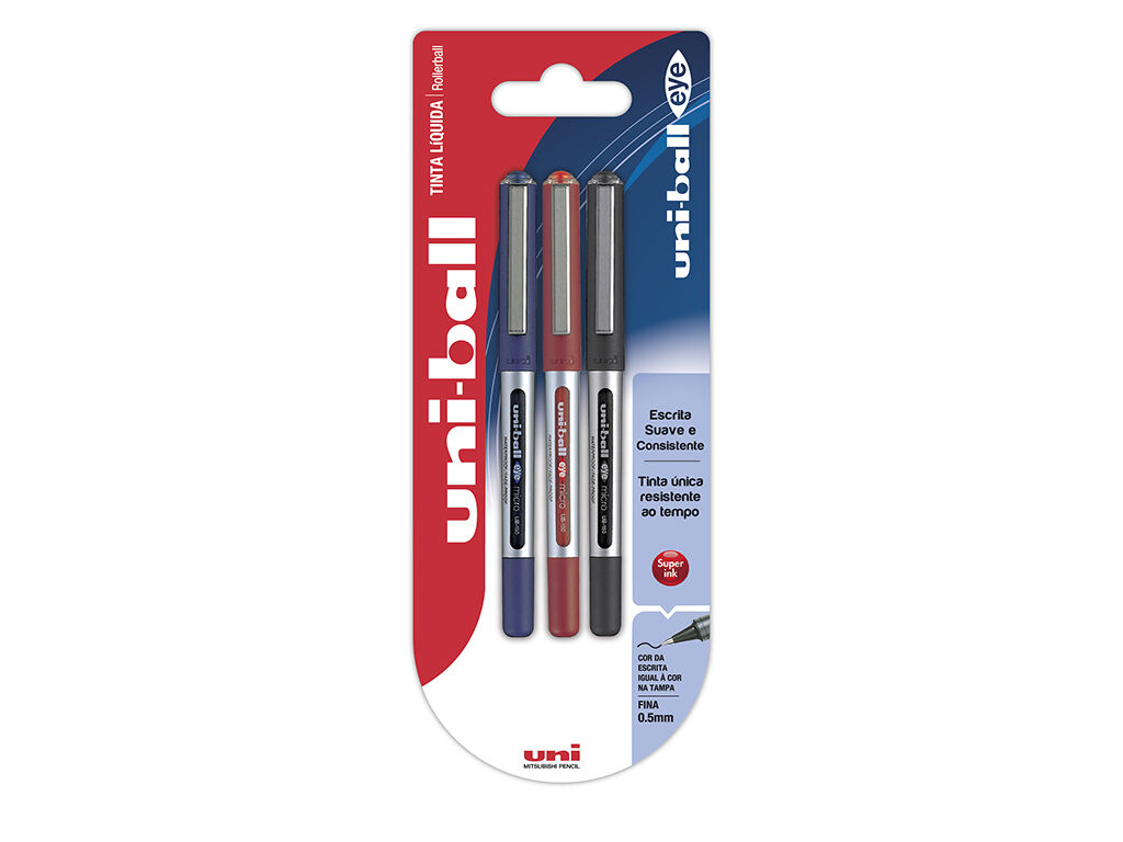 ESFEROGR&Aacute;FICA UNI-BALL UB-150 PACK 3 UNIDADES image number 1