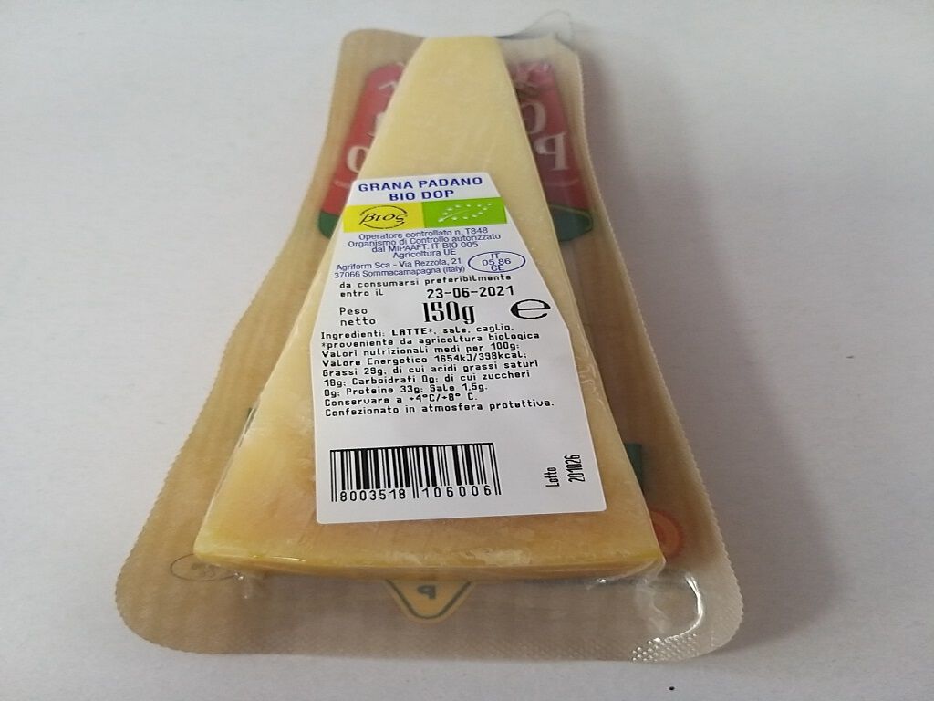 QUEIJO AGRIFORM GRANA PADANO DOP BIO 150G image number 1