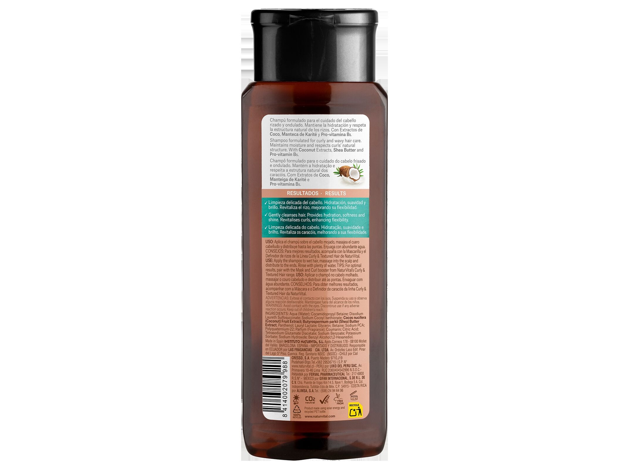 CHAMP&Ocirc; NATUR VITAL CURLY & TEXTURED HAIR 280ML image number 1