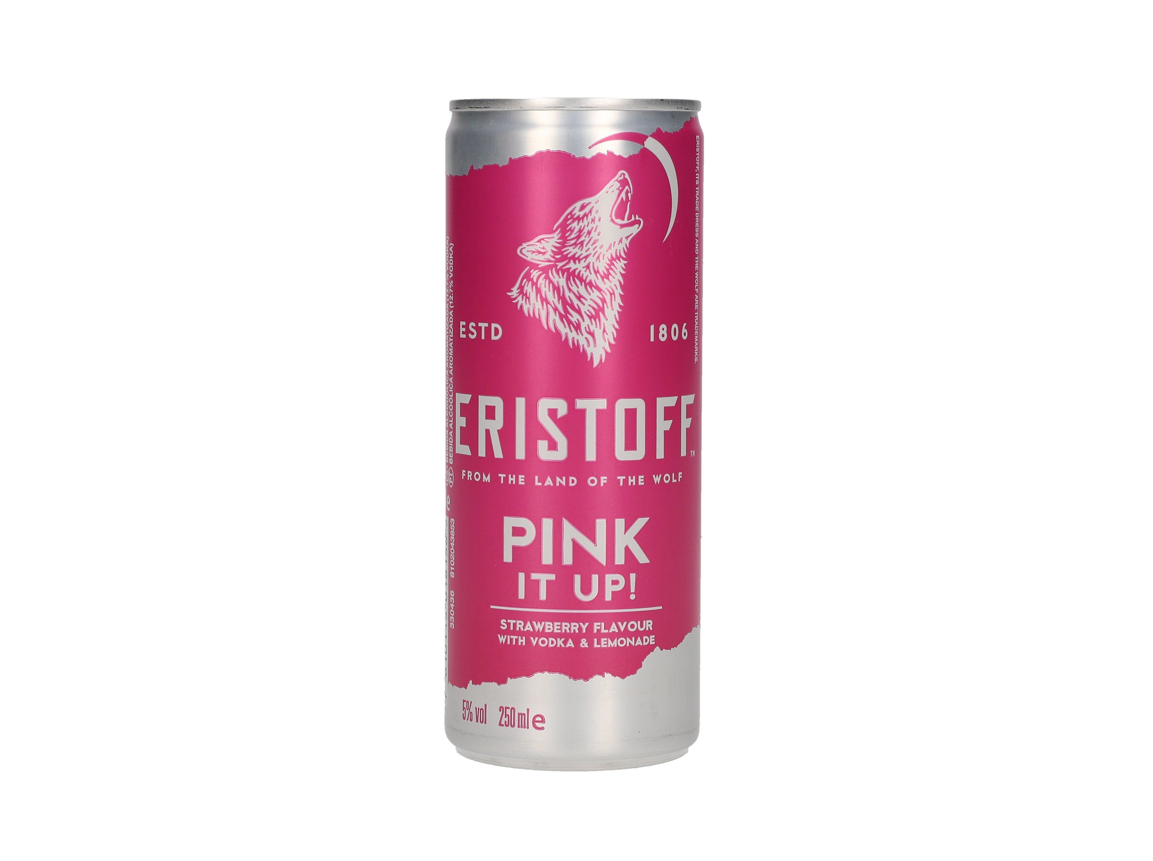 VODKA ERISTOFF PINK IT UP LATA 0.25L (SDR)