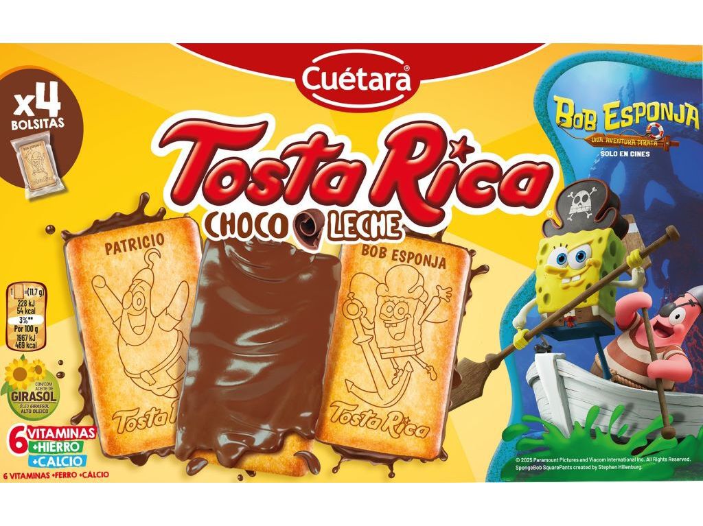 BOLACHA CU&Eacute;TARA TOSTA RICA CHOCO LEITE 140G image number 0