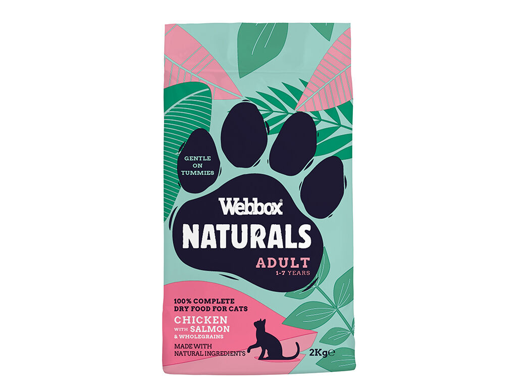 RA&Ccedil;&Atilde;O NATURAL GATO WEBBOX ADULTO SALM&Atilde;O E FRANGO 2 KG image number 0