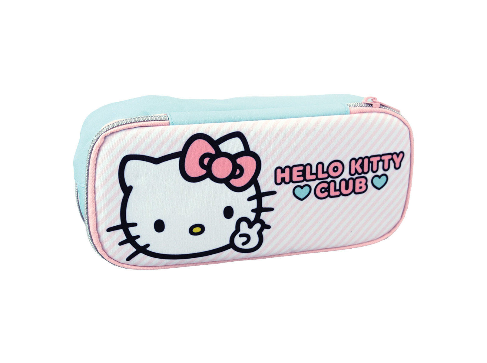 ESTOJO DUPLO HELLO KITTY COM FECHO 23X9X7CM image number 1