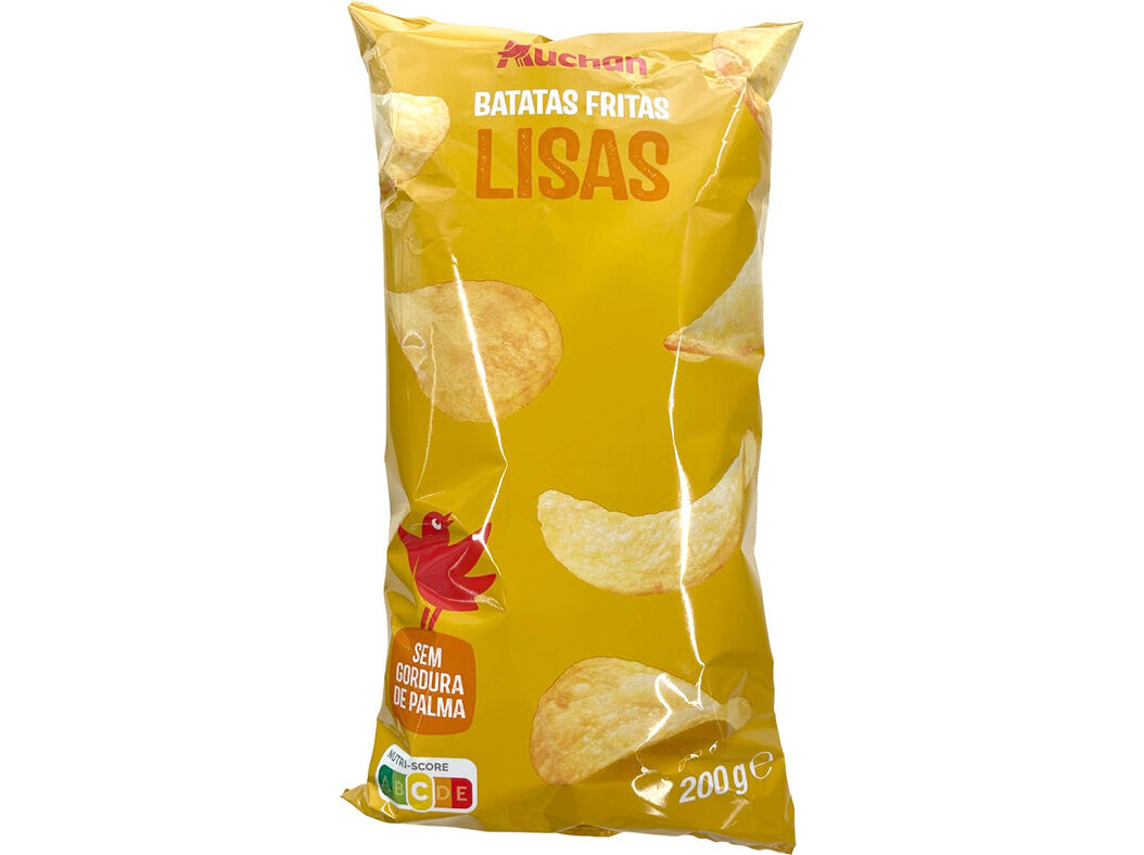 BATATAS AUCHAN FRITAS LISAS GIRASSOL 200G
