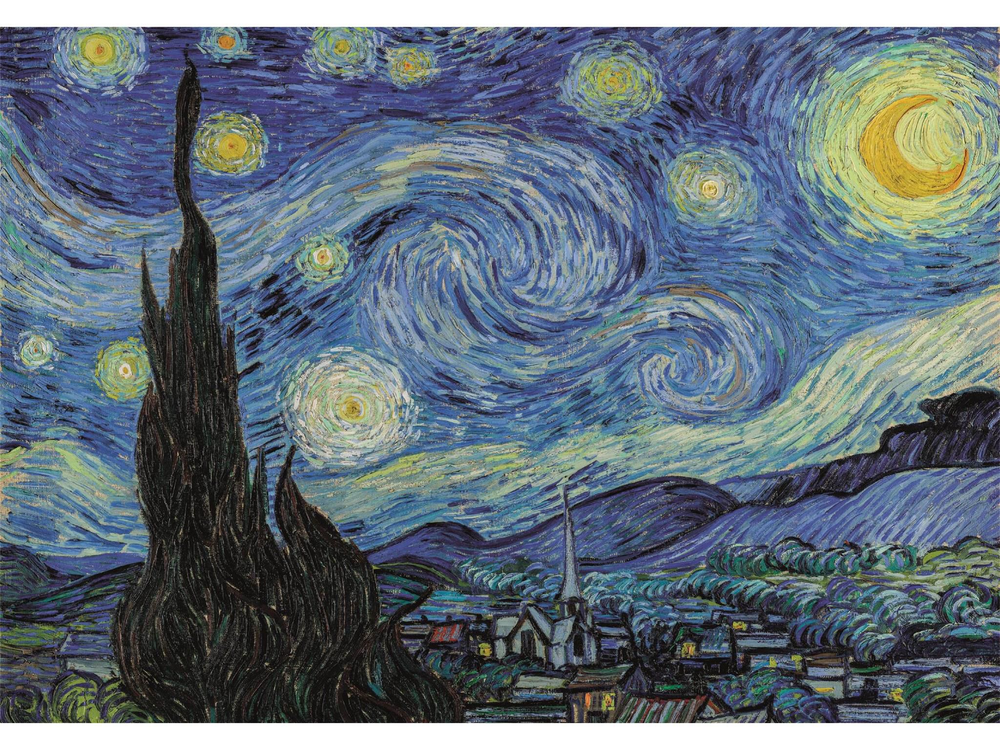PUZZLE MUSEUM CLEMENTONI STARRY NIGHT 1000 PE&Ccedil;AS image number 1